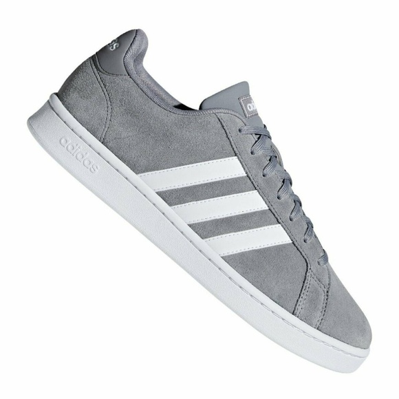 adidas grand court gray
